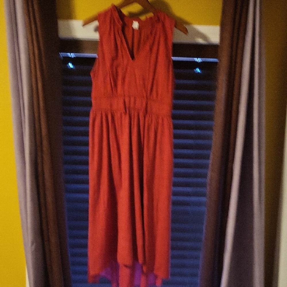 Old Navy Burnt Orange High Low Dress